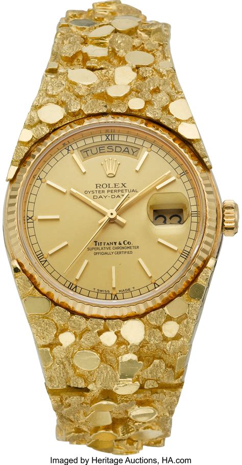 gold nugget rolex watch